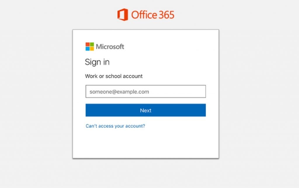 microsoft office email login