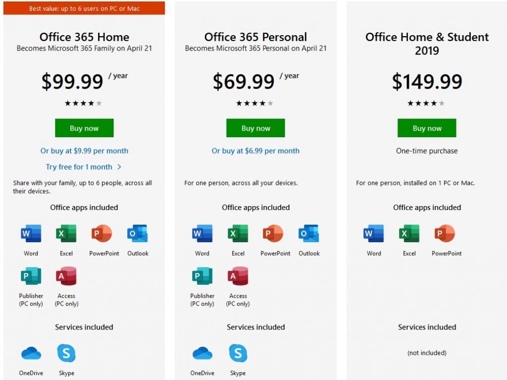 microsoft 365 pricing